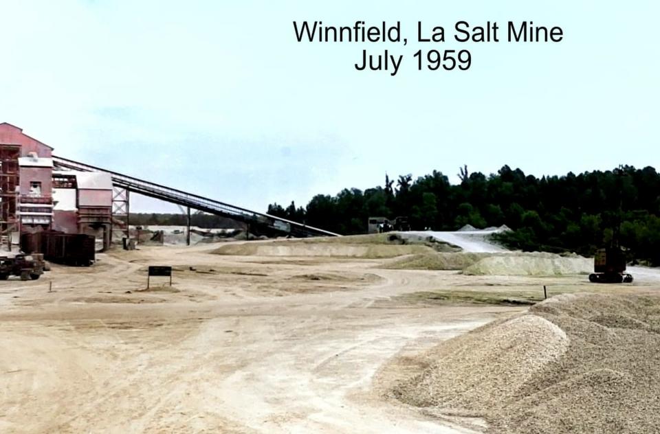 Twin Blends, Northwest Louisiana History Hunters, show us photos of Winnfield Louisiana Salt Mine from the Northwest Louisiana Archives at LSUS.