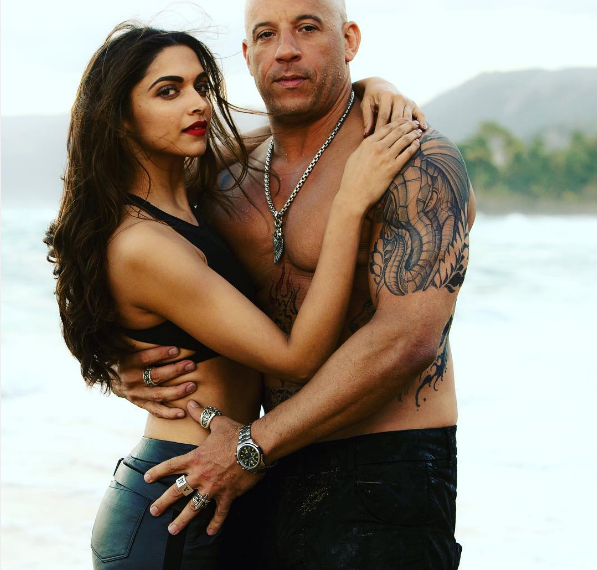 Nangi Sexy Deepika - So Hot! Vin Diesel and Deepika in a still from XXX: The Return of Xander  Cage