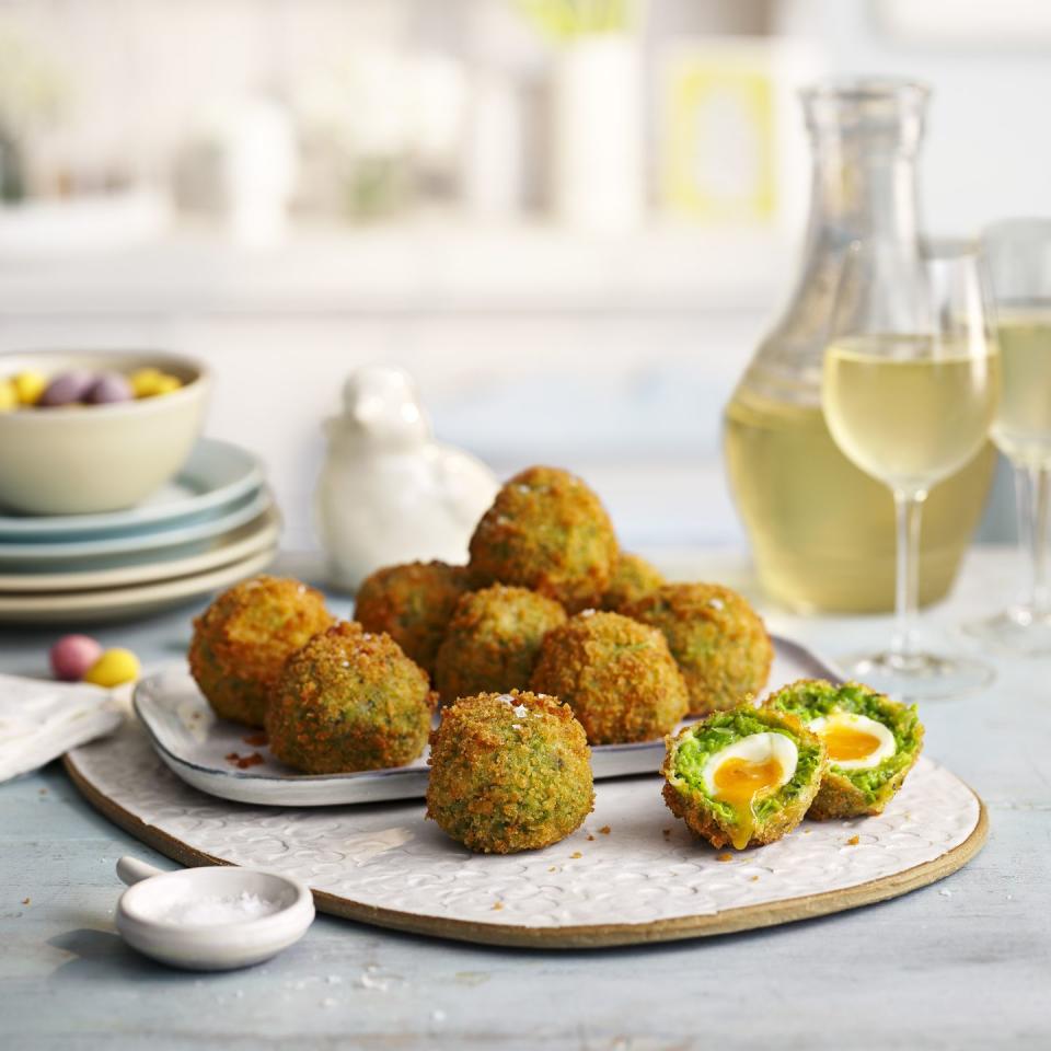 Pea Scotch Eggs