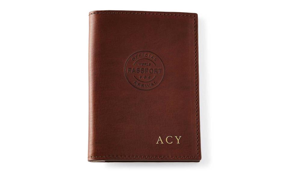 Graphic Image Personalized Leather Passport Cover