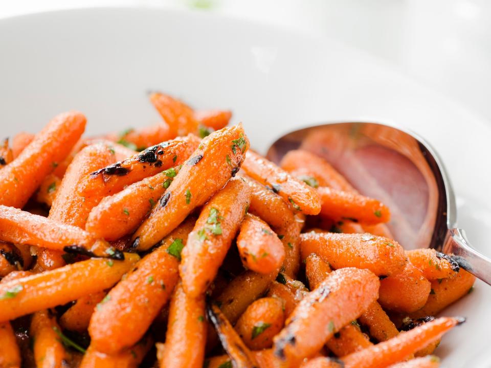 glazed baby carrots vegetables seasoning