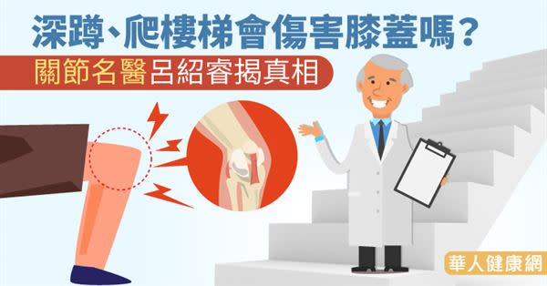 深蹲、爬樓梯會傷害膝蓋嗎？關節名醫呂紹睿揭真相