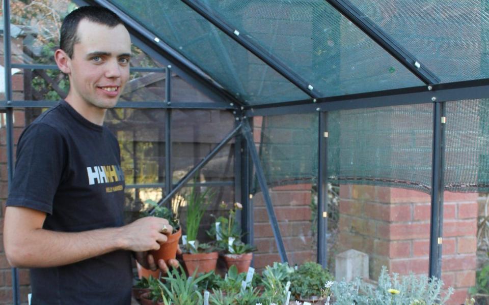 Rock on: Josh Tranter with his alpine collection - Handout