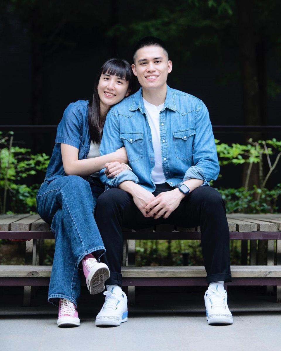 陳盈駿和郭佳紋兩人愛情長跑11年，去年登記結婚。（圖／翻攝IG vera_wenstagram）