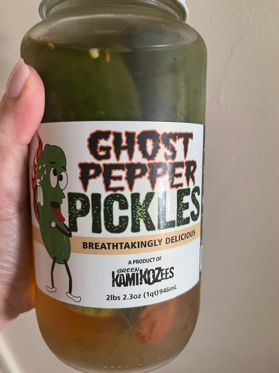 Ghost pepper pickles made by Green Kamikozees are a hit on TikTok.
