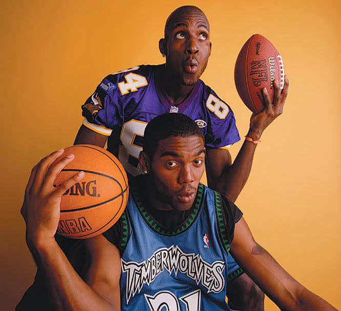 Kevin Garnett and Randy Moss crossed paths in Minnesota, but that wasn't their first meeting.