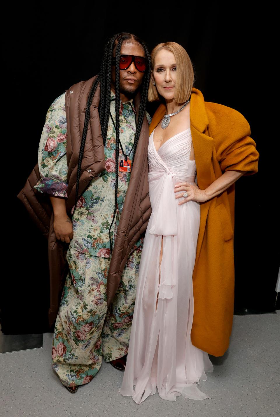 Roach styled Dion for her surprise appearance at the Grammys on Feb. 4.