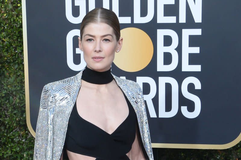 Rosamund Pike plays Moiraine Damodred on "The Wheel of Time." File Photo by Jim Ruymen/UPI