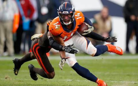 Denver Broncos wide receiver Courtland Sutton  - Credit: AP