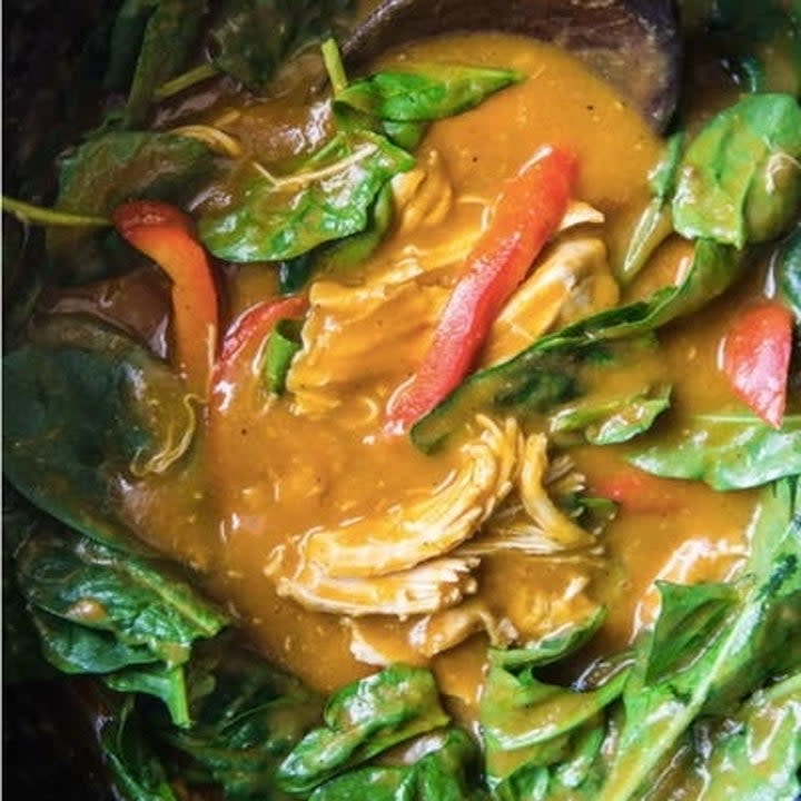 chicken and veggies in curry