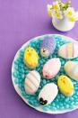 <p>Mini lemon cakes serve as playful Easter treats that you can easily make ahead of time for a party.</p><p>Get the <strong><a href="https://www.womansday.com/food-recipes/food-drinks/recipes/a12381/lemon-cakes-recipe-wdy0414/" rel="nofollow noopener" target="_blank" data-ylk="slk:Lemon Cakes recipe.;elm:context_link;itc:0;sec:content-canvas" class="link ">Lemon Cakes recipe.</a></strong></p>