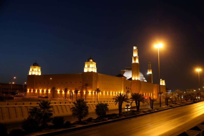 A view shows the Al-Rajhi Mosque, after the announcement of the easing of lockdown measures amid the coronavirus disease (COVID-19) outbreak, in Riyadh