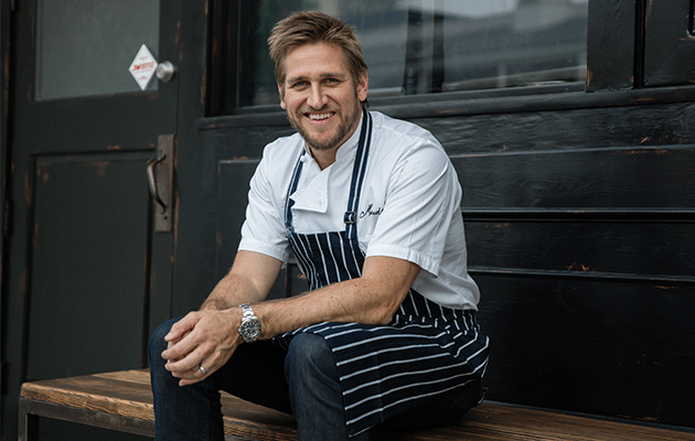 Australian celebrity chef, Curtis Stone outside his LA restaurant Maude's. Photo: Supplied