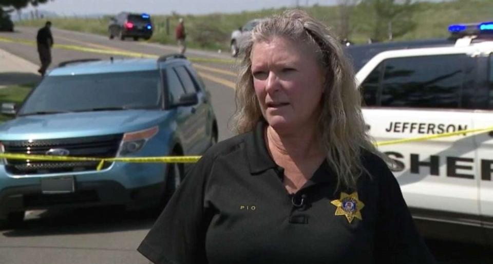 Public Information Officer Jacki Kelly spoke to the press after the incident (KMGH)