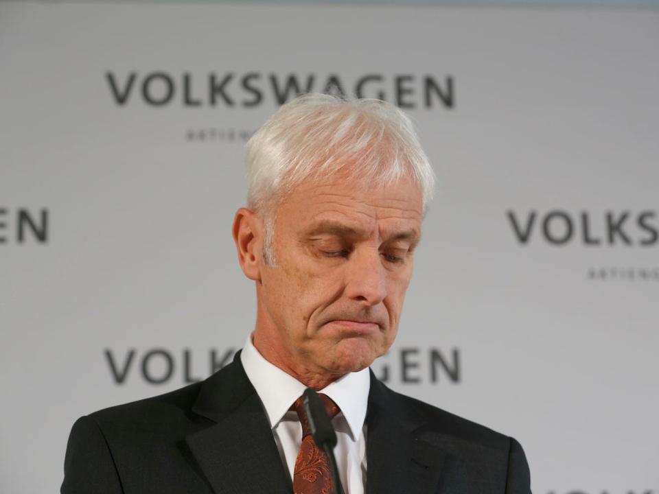 Volkswagen VW CEO Matthias Mueller