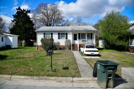 A house on the west side of Pichard St in Greensboro, North Carolina, U.S. March 14, 2019. The dividing line between Congressional Districts 13 and 6 makes a dramatic turn up Pichard St., around the corner, and back to the main boulevard, in order to pull just one single block of residents out of District 6 and into District 13. Picture taken March 14, 2019. REUTERS/Charles Mostoller