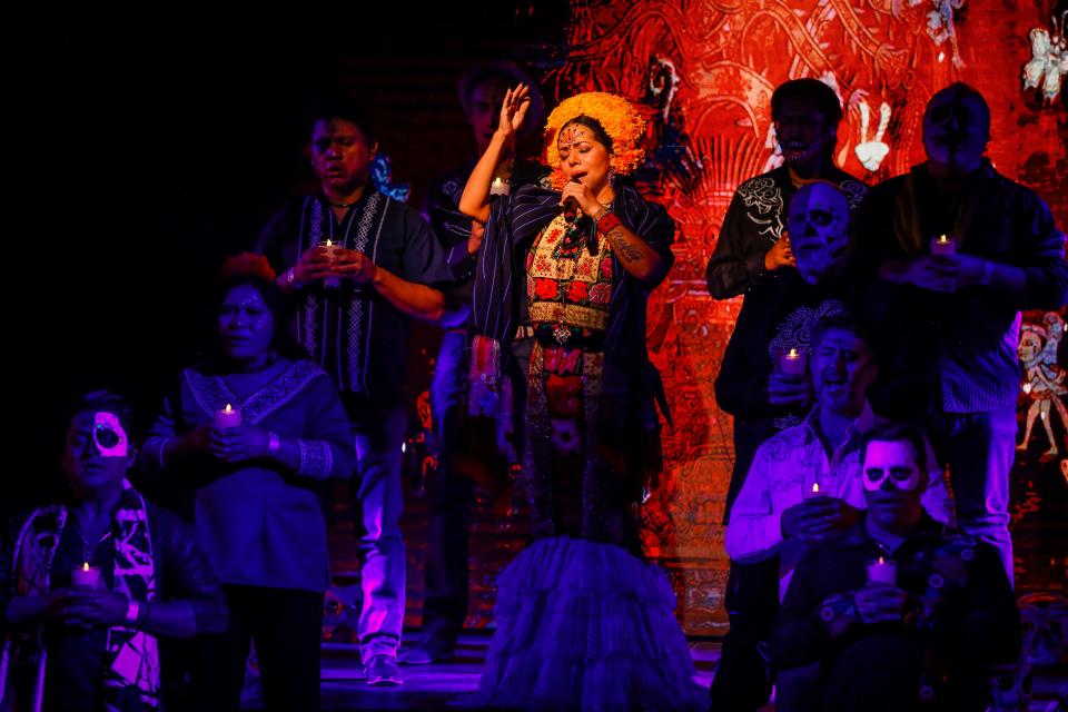 Renowned singer Lila Downs will bring her sound-and-movement piece, "Dia de los Muertos," to the Texas Performing Arts global series.