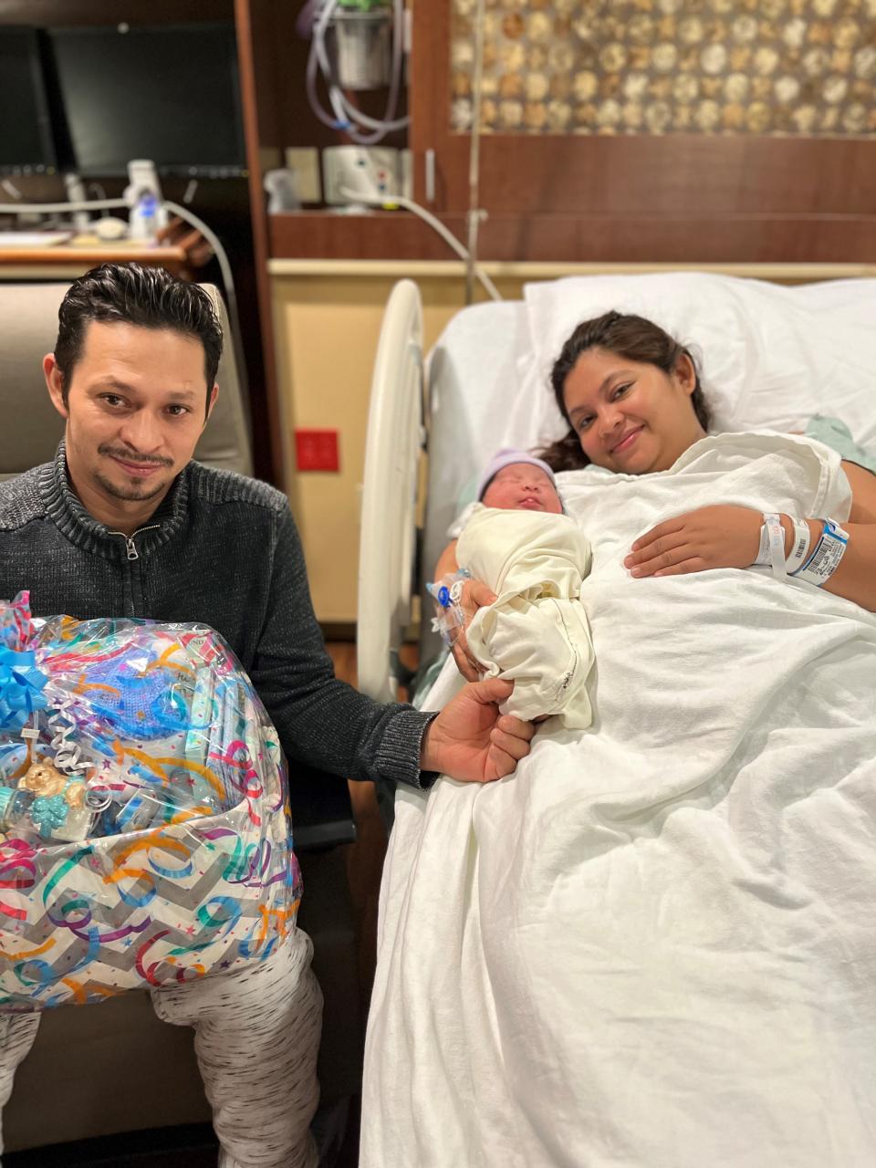 Ingris Posada Esquivel, right, and Jose Molina-Avillatoro of Brook, Ind., welcomed Jose Molina-Avillatoro, Jr., born at Franciscan Health Birth Center, Lafayette, Ind., at 3:46 p.m. on New Year's Day. The baby weighed 8 lbs., 11.7 oz.