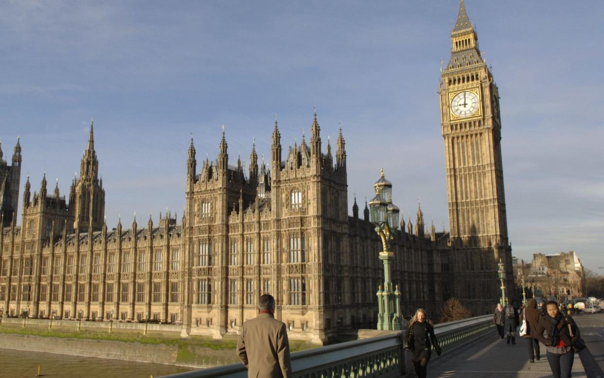 The Elizabeth Tower at the Houses of Parliament