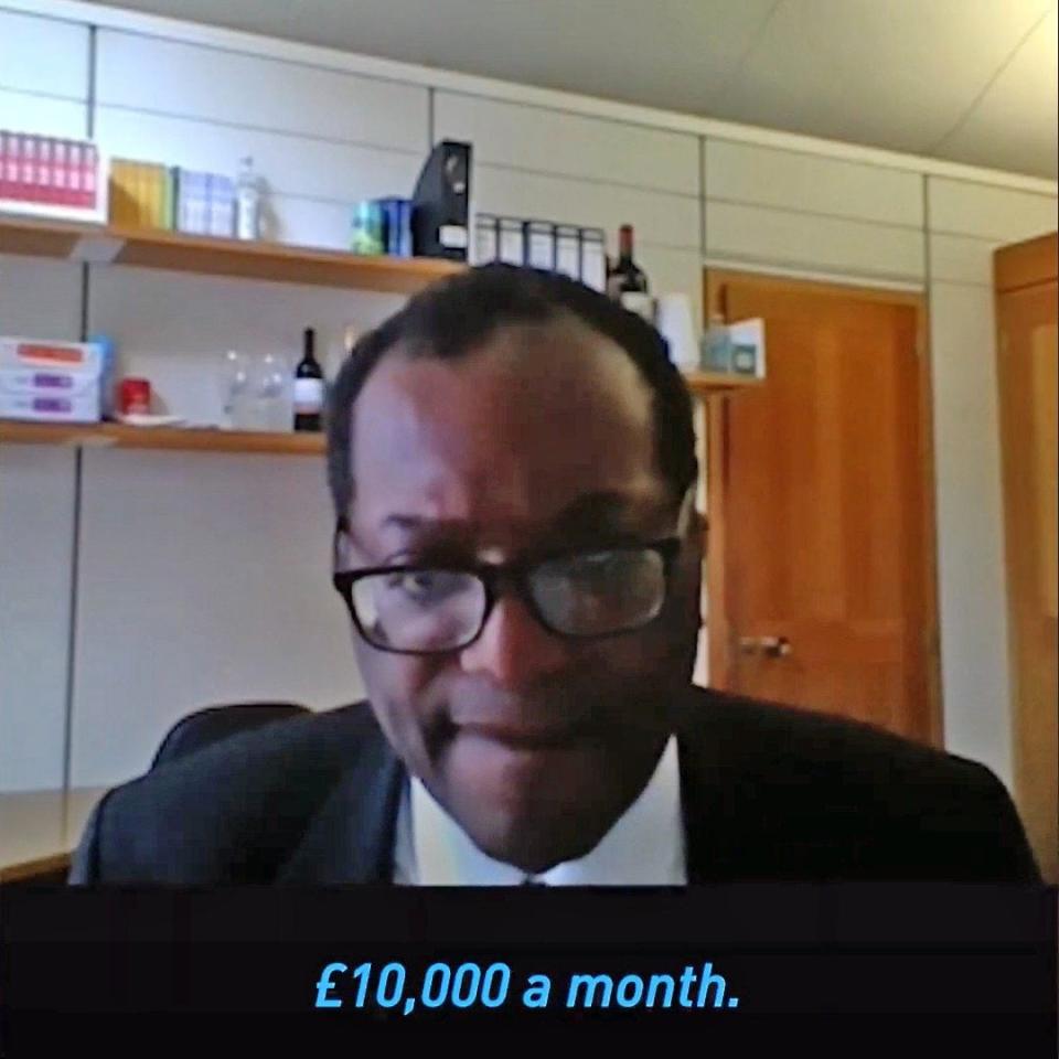 Kwasi Kwarteng told a non-existent firm in South Korea his monthly rate for consultancy would be 10,000 dollars - Led by Donkeys/Twitter