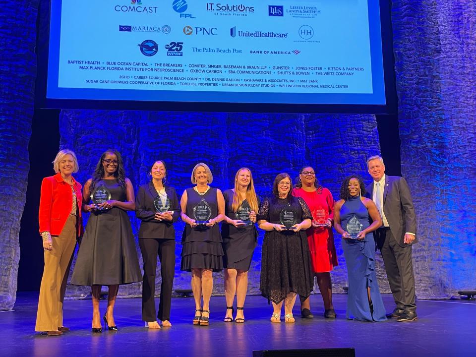 The winners of the 2024 William T. Dwyer Awards for Excellence in Education. The winners were announced May 14, 2024 at the Kravis Center in West Palm Beach.