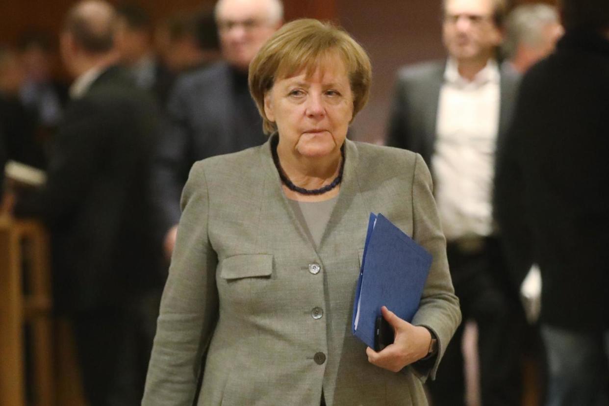 Germany: Chancellor and head of the CDU Angela Merkel attends preliminary coalition talks that later collapsed: Getty Images