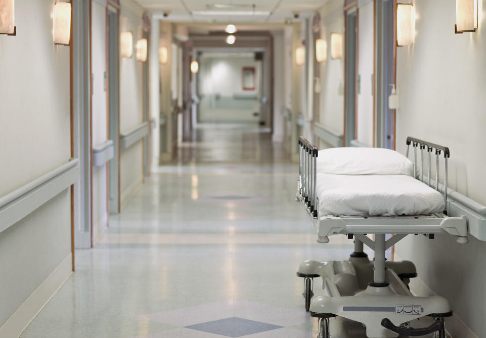 a hospital hallway