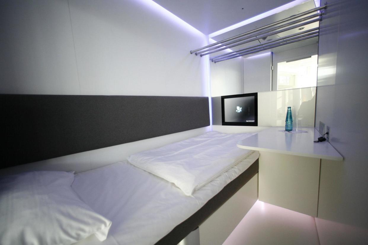 A sleeping cabin able to rent at an airport in Germany. (Stock picture): Action Press/REX/Shutterstock