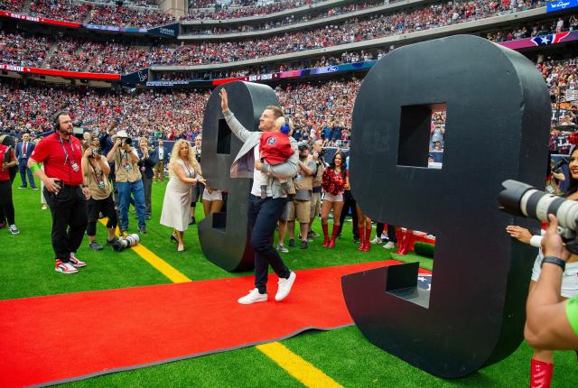 Former Texans star JJ Watt inducted into team's Ring of Honor