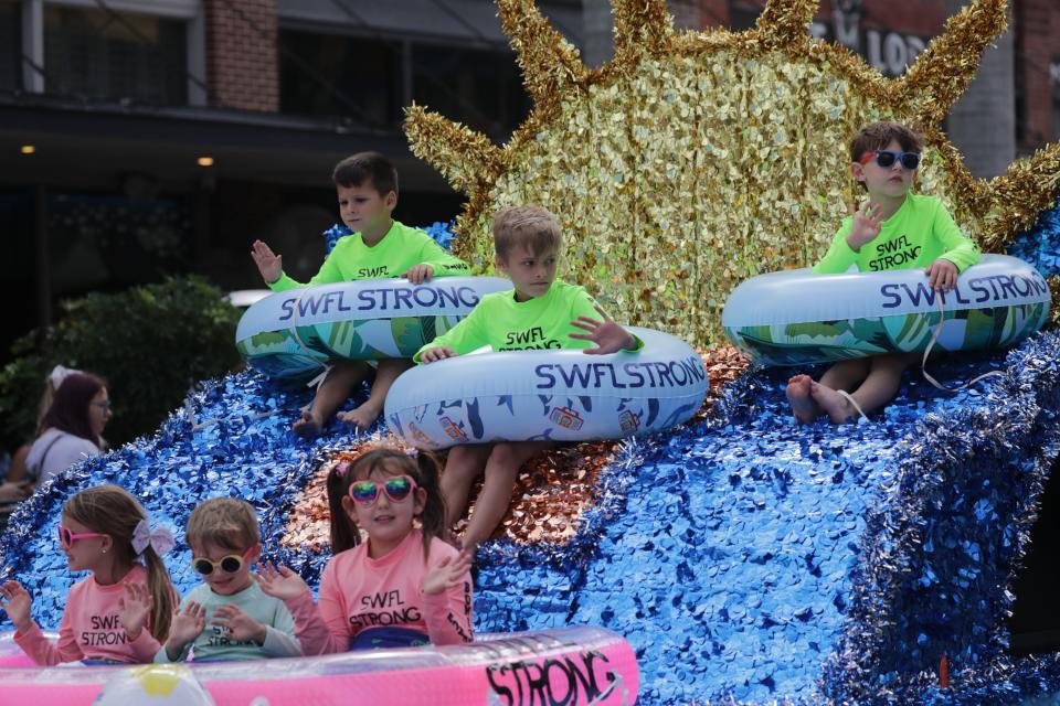 Participants in the Edison Festival of Light Junior Parade make their way down First Street on Sunday, Feb. 12, 2023, in Fort Myers.