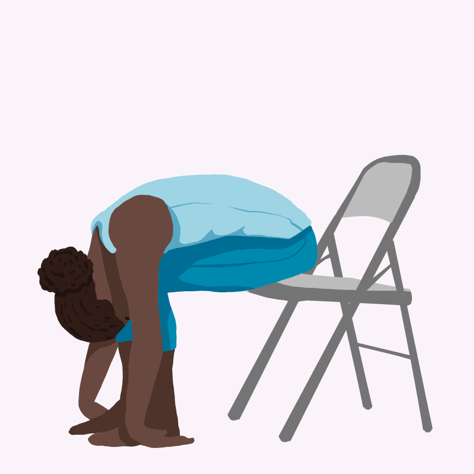 Chair Yoga: Forward Fold pose