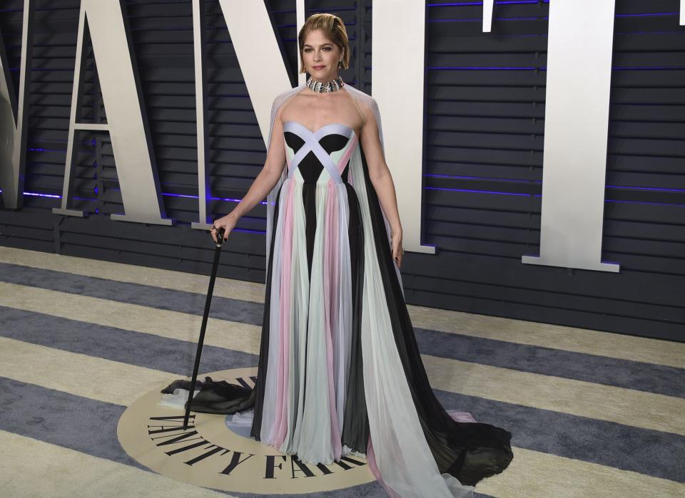 Selma Blair at the Vanity Fair Oscar Party in 2019. Last month Blair told the Television Critics Association that she's in remission from multiple sclerosis after undergoing stem cell transplantation. The 49-year-old actress was diagnosed with the disease in 2018.