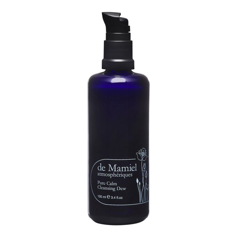 <p><span>Space NK</span> - £50</p><p>Forget essential oils or meditation. de Mamiel's Pure Calm Cleansing Dew smells so heavenly, it brings about an air of zen in seconds. One for those who like a deep cleanse, the oil - laden with herbs, antioxidants and essential fatty acids - emulsifies on damp skin to lift away all traces of grime and to leave skin feeling super-soft and pillowy to the touch. Three pumps is ample.</p>