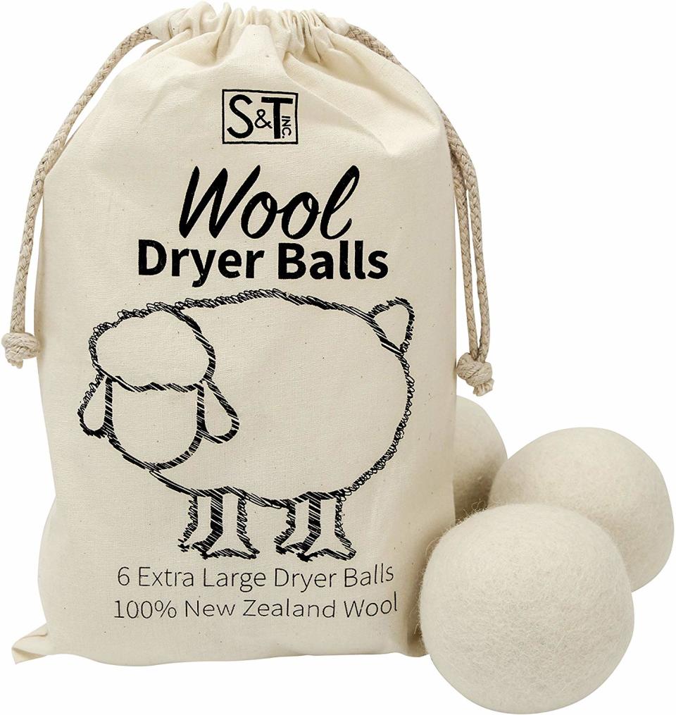 S&T Wool Dryer Balls 6 Pack