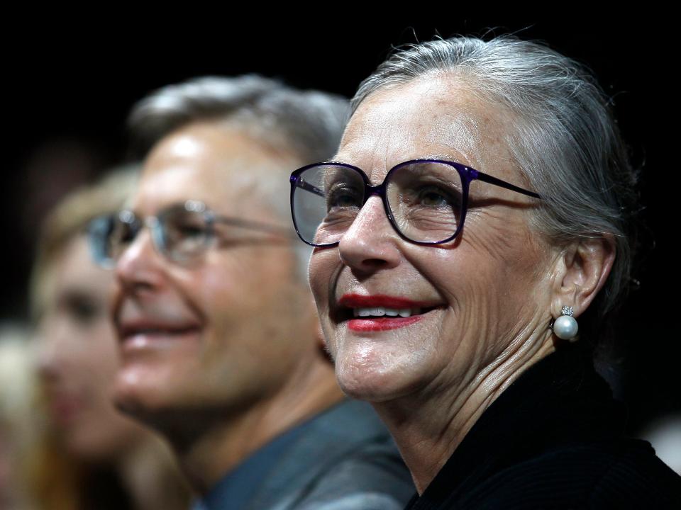 Alice Walton (Jim out of focus)