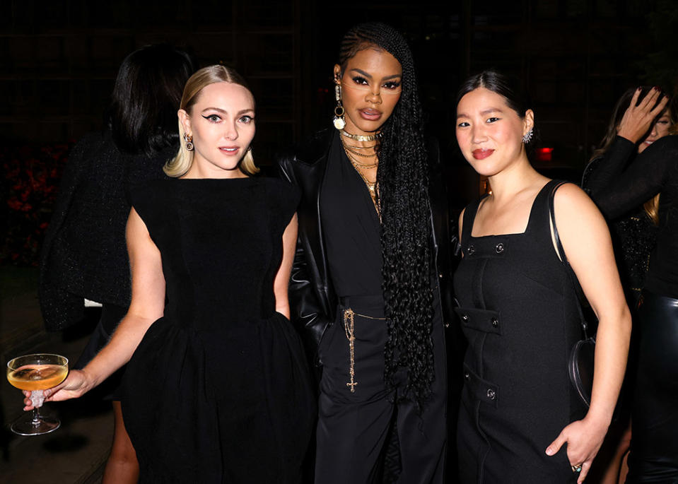 AnnaSophia Robb, Teyana Taylor, Sophia Li at the Versace Icons Dinner