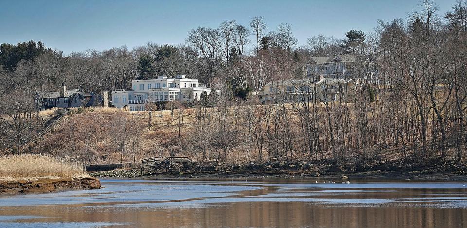 The Neponset River at Milton Lower Mills on Monday, March 14, 2022.