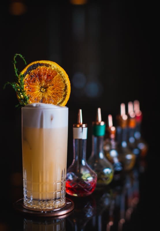 <p>The Rickey</p><p>Rizzo is the perfect cocktail for a gin lover.</p><p>Recipe Courtesy of <a href="https://therickey.com/" rel="nofollow noopener" target="_blank" data-ylk="slk:The Rickey at Dream Midtown;elm:context_link;itc:0;sec:content-canvas" class="link rapid-noclick-resp">The Rickey at Dream Midtown</a>:</p><p>• 1.5 oz Principe De Los Apostoles Gin </p><p>• 1.25 oz passion fruit </p><p>• .75 oz lemongrass syrup </p><p>• .5 oz grapefruit </p><p>• .5 oz coconut water </p><p>• 4 dashes aromatic bitters</p><p>• Egg white</p>