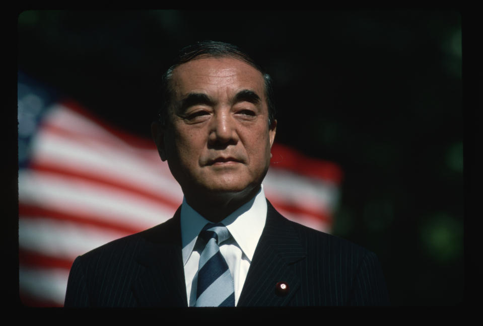 Der japanische Regierungschef Yasuhiro Nakasone schnürte ein Konjunkturpaket in Höhe von 80 Milliarden D-Mark. (Bild: Getty Images)