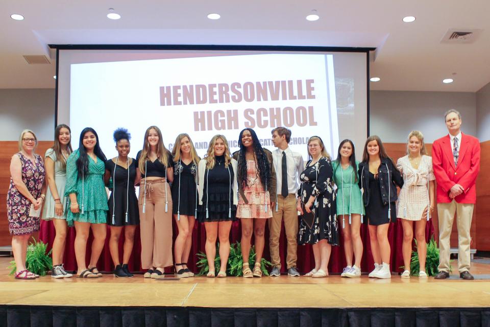 Hendersonville High's CTE Scholars.