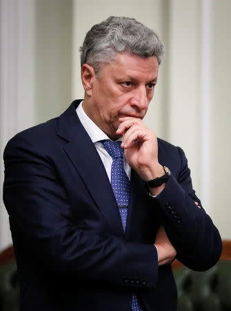 Head of Opposition Bloc Yuriy Boyko looks on during a parliament session in Kiev, Ukraine November 1, 2018. Picture taken November 1, 2018. REUTERS/Gleb Garanich