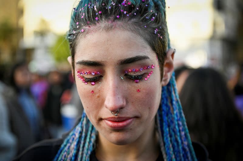 FILE PHOTO: Women protest against femicides and gender violence in Buenos Aires