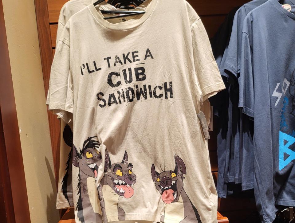 Ridiculously savage Hyena shirt from "The Lion King"