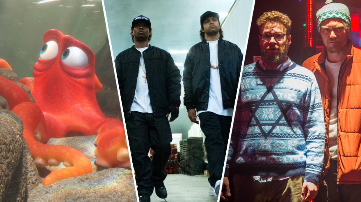 Finding Dory, Straight Outta Compton, The Night Before. 