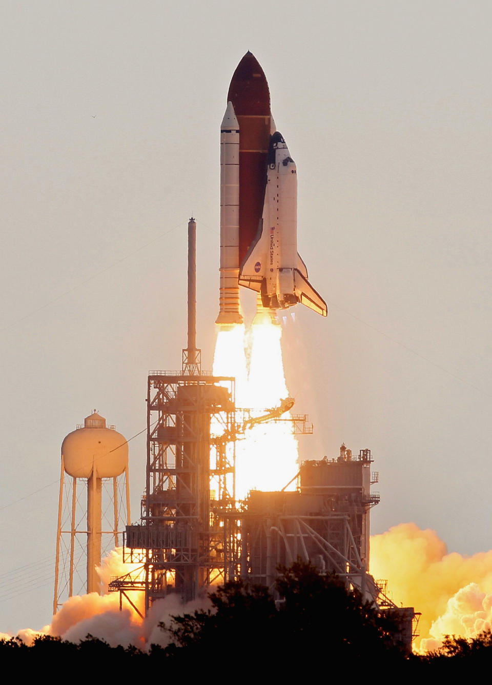 NASA space shuttle Endeavour lifts off from Launch Pad 39A at the Kennedy Space Center on May 16, 2011 in Cape Canaveral, Florida. After 20 years, 25 missions and more than 115 million miles in space, Endeavour is on its final flight to the International Space Station before being retired and donated to the California Science Center in Los Angeles. Mission STS-134 will deliver the Express Logistics Carrier-3 (ELC-3) and the Alpha Magnetic Spectrometer (AMS-2) to the International Space Station. (Photo by Mark Wilson/Getty Images)