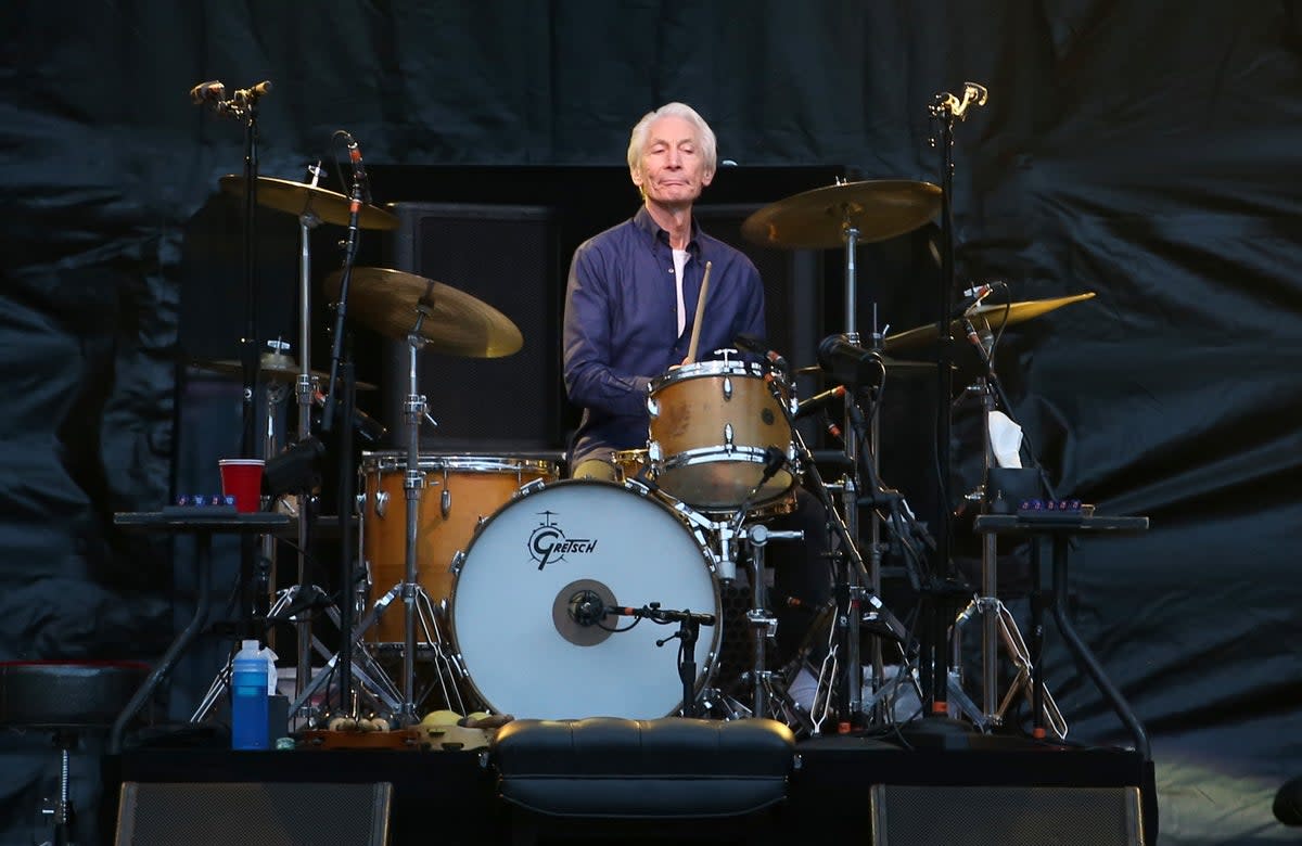 Charlie Watts plays at Murrayfield Stadium in Edinburgh in 2018 (Jane Barlow/PA) (PA Archive)