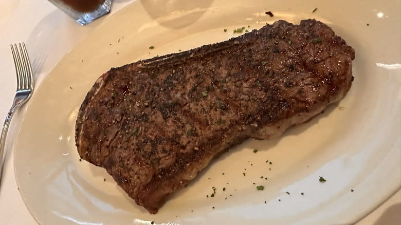 Simple steak at Mahogany Prime 