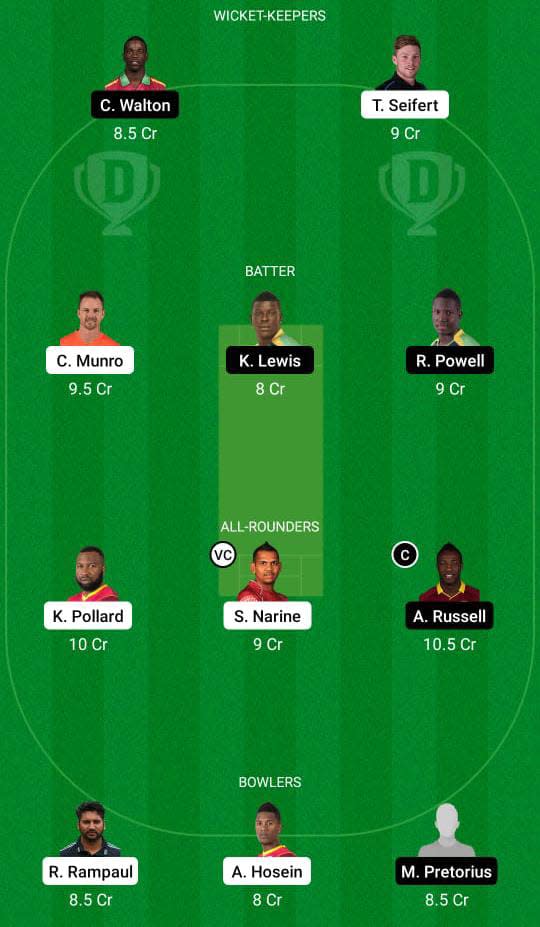 TKR vs JAM Dream11 Prediction Fantasy Cricket Tips Dream11 Team Hero CPL T20 