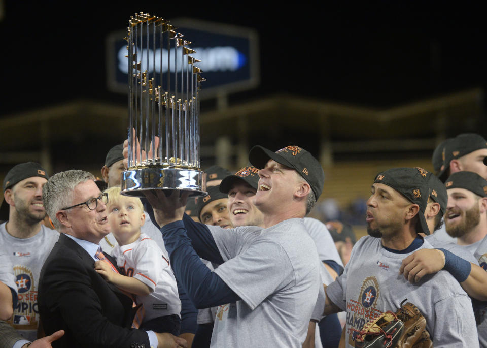 A.J. Hinch and the Astros are trying to win a second World Series in three years. (Gary A. Vasquez-USA TODAY Sports)