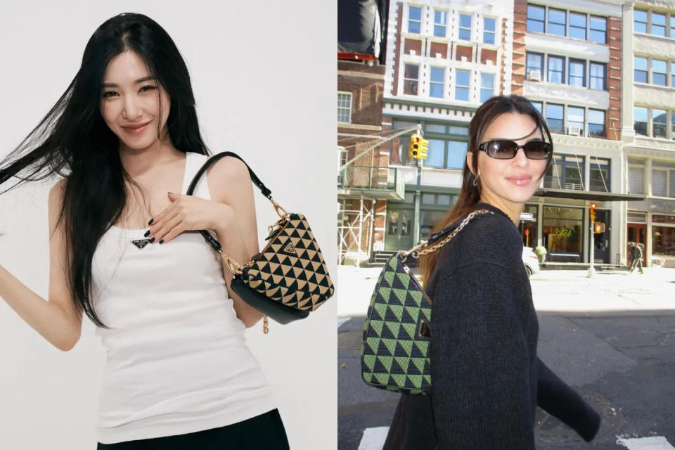 Kendall Jenner、TWICE Sana、少女時代 Tiffany 等全球 It Girl 熱捧手袋：Prada 三角袋你要擁有一個！